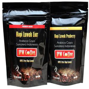  Luwak Coffee - coffee cocoa tea dear sir/madam (hs 210111) we would like to offer genuine luwak coffee. available in green bean roasted coffee bean and coffee powder. directly harvested from wild civet/mongoose (luwak) not cultivated one. coffee variant arabica gayo (aceh). packaging nett. 100gr in air sealed flexible pack