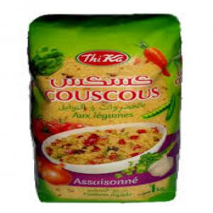  Couscous Assaisonner - céréales nous pouvons vous fournir du couscous assaisonner bl&eacute; tendre de tres tr&egrave;s bonne qualit&eacute; ( couscous sec parfum&eacute; avec des herbes naturelles ) paquets de 01 kgrs et 0 500 grs fabriqu&eacute; dans nos usines d'alg&eacute;rie nouvelles productions 