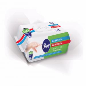  Lingette Virucides - hygiene entretien lingette humide antibacterienne,  antimicrobienne de la marque sleepy paquet de 100 lingettes (colis=12 paquets) 120 colis sur une palette paquet 100 lingette 0, 85   