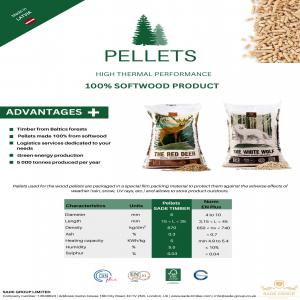  Pellets Résineux - energie renouvelable bonjour,  --nous sommes les producteurs de pellets en résineux avec certification en plus a1 et din+. qualité premium.--diamètres 6 mm--5 kwh/kg--humidité 5.5% --sac 15 kg,  65 sacs sur palette. --commande minimum 1 camion 24t (24 palettes). notre usine est basée en 