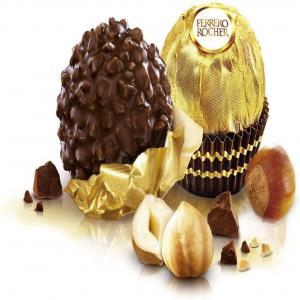  Ferrero Rocher - produits sucrés  ferrero rocher t30 375g chocolat au lait 30% (sucre beurre de cacao p&acirc;te de cacao lait &eacute;cr&eacute;m&eacute; en poudre beurre concentr&eacute; &eacute;mulsifiants l&eacute;cithines ýsoja~ vanilline) noisettes 28 5% sucre huile de palme farine de froment lactoserumen poudre 
