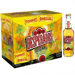 Desperados original 33CL - boisson alcoolise grossiste alimentaire basé à paris --nous disposons de 30 palettes de desperados original en 33cl en bouteille verre pret à etre chargé--