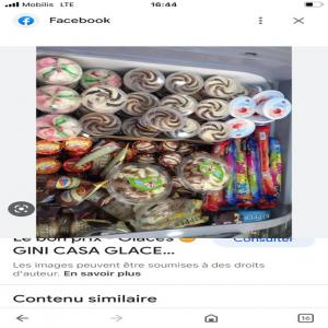  Crème Glacées - produits sucrés nous avons un stock important de produits de consommation venant de l'algérie plus particulièrement des crème glacées de tout genre 