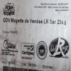  Haricot Lingot Blanc Mogette De Vendée - fruits et légumes vendons 150kg de mogette de vend&eacute;e 6 sacs de 25kg. produit label rouge / origine france 500  h.t hors frais de port. exp&eacute;dition uniquement en france.