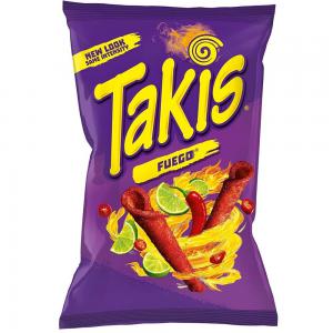  Takis - autres takis fuego croustille de pommes de terre &agrave; saveur &eacute;pic&eacute;es et acidul&eacute;es du piment rouge et de la lime