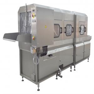  Laveuse De Caisses De Couvoir - animaux vivants laveuse de casiers d'éclosoir et de livraison des poussins  en inox ,  avec prélavage à eau chaude--capacite de 200 à 600 casiers/h