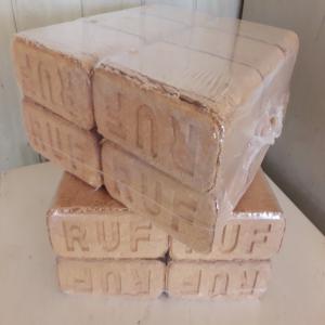  Ruf Wood Briquette - renewable energy ruf briquettes in foil packs of 12 pieces weighing 10 kg each.--the pallet contains 96 packs weighing 960 kg.--price for full-truck purchases,  i.e. 25 pallets.--quality consistent with the attached certificate.--net price ex 21-580 wisznice.--we can arrange transportation. transport price determined