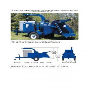  Broyeur Mobile De Branches Et Broussailles - matériels machines la solution duratech chutes sylviculture &eacute;lagage et autres d&eacute;chets verts la d&eacute;chiqueteuse tc 12 le broyeur tractable duratech tc 12 pour d&eacute;chets forestier et &eacute;lagage est &eacute;quip&eacute;e d'un syst&egrave;me de d&eacute;chargement flexible avec rotation hy