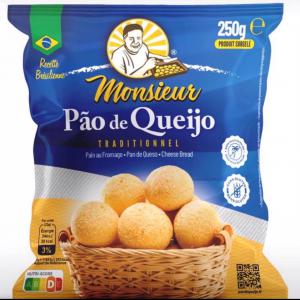  Pao De Queijo Surgelé (recette Traditionelle) - patisserie l'une des recettes les plus traditionnelles et les plus d&eacute;licieuses de la cuisine br&eacute;silienne,  le pão de queijo est fabriqu&eacute; &agrave; partir d'amidon de manioc et de fromage au lait de vache,  ils ne contiennent pas de gluten et sont tr&egrave;s nutritifs. ils sont prets &agrave;