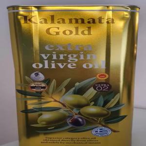  Huile D'olive Vierge Extra Prix Exceptionnel - huiles huile d olive extra vierge ultra premium kalamata gold * tin m&eacute;tallique de 5 litres * commande minimum 6 palettes * palette 39 cartons de 4 tin * 156 tin/ paltte 30 palette / camion 4680 tin / camion prix 38 euros / tin livraison incluse pour un camion complet 