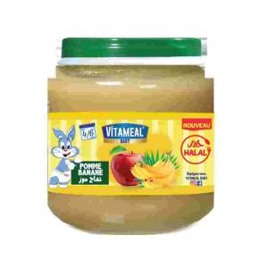  Petit Pot Bébé Pomme-banane 120g - fruits et légumes une saveur exceptionnelle de nos petits pots mixtes qui encouragera votre b&eacute;b&eacute; &agrave; d&eacute;couvrir le bon go&ucirc;t des aliments &agrave; partir de ses 4 mois.--nos mati&egrave;res premi&egrave;res sont s&eacute;lectionn&eacute;es avec le plus grand soin pour nourrir votre b&eac