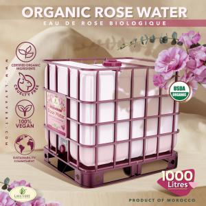  Pure Organic Rose Water - huiles présentation de l'eau de rose pure et biologique du maroc- certifiée usda et kiwa--découvrez le rituel de beauté intemporel de l'eau de rose marocaine avec l'eau de rose pure et bio de laya vert. provenant des vallées luxuriantes du maroc,  notre eau de rose est m&e