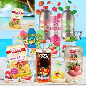  Export Softdrink: Linda Ilo Atey Hexis Calypso - boissons non alcolisée export boissons soft----------------production fraiche dluo longue------prix d usine----jus  orange-mangue-ananas-goyave - mixfruit -papaye-passion-pomme -tamarin--jus linda en canette 33cl--2370 packs de 24 x33cl. dans conteneur 40hc ---------------------boisson ïlo  / fine bulle canette translucid