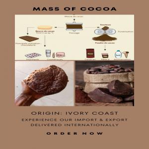  Premium Cocoa From Cost Ivory - coffee cocoa tea discover the pure essence of chocolate with our premium cocoa mass. made from finely ground cocoa nibs,  cocoa mass is a versatile ingredient used in chocolate making,  baking,  and confectionery. with its rich,  intense flavor and smooth texture,  our cocoa mass is perfect for creating high-quality choc