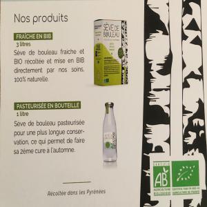  Sève De Bouleau Labelisée Bio - boissons non alcolisée producteur de s&egrave;ve de bouleau des pyr&eacute;n&eacute;es. elle est certifi&eacute;e ab par l agriculture biologique et par fr bio 10 agriculture de france et 100 % naturelle. nous recherchons des clients des laboratoires de parapharmacie d&eacute;sirant obtenir un produit de qualit&eacute;
