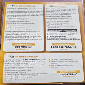  Recherche Des Hommes D'affaires. - mine terrain concession un site (terrain) de 113 hectares en vente,  dans la ville de yamoussoukro en côte d'ivoire,  je suis un promoteur,  alors je suis a la recherche des hommes d'affaires,  le site est très bien situé. les intéressés peuvent me contacterm