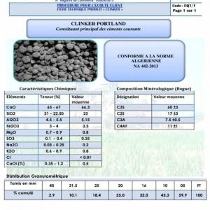 CIMENT CLINKER POUZZOLANE - ciment nous pouvons vous fournir en grande quantités et dans le monde,  disponible ciment avec certification ce en grande quantité,  clinker et pouzzolane.--produit en algérie prix très intéressant.--livraison possible par camions pour les pays frontalié a l'alg&eacu