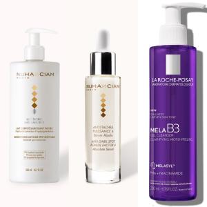  Produit Cosmétique - autres nuhanciam lait de corps et nuhanciam s&eacute;rum anti tache et gel mela b3 micro peeling unifiant &eacute;clat de la roche posay