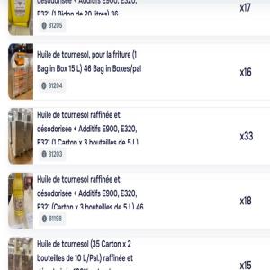  Huile De Tournesol D'usine Et D'entrepôt - huiles i. nous produisons/vendons/livrons que de l'huile de tournesol (6 types d'huile de tournesol dans 8 types d'emballages et en vrac). type de livraison et d&eacute;lais &agrave; partir de 1 camion (31 33 palettes)/conteneur 20/40 fcl 1) directement de l'usine prix de gros bas (12 15 jours ou
