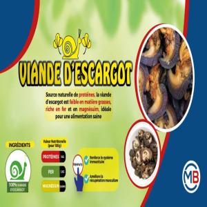  La Viande Escargots - viandes et oeufs la viande d escargot est un aliment nutritif et sain,  reconnu pour sa richesse en prot&eacute;ines de haute qualit&eacute;,  sa faible teneur en mati&egrave;res grasses et sa digestibilit&eacute; exceptionnelle. elle contient des min&eacute;raux essentiels tels que le fer,  le magn&eacute;sium et le c