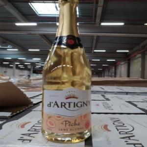  Boisson Sans Alcool D'artigny Pêche - boissons non alcolisée boisson effervescente sans alcool peche d'artigny--d artigny - sans alcool--peche--ne ratez pas cette affaire!--1. fabriqué en france--2. langues - française --3. volume - 75 cl--4. interdit pays - non--5. dluo - 14.02.26----notre stock   32 palettes soit 15 942 bouteilles--  32 palett