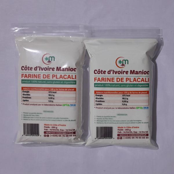  Farine De Placali (farine De Pâte De Manioc) - féculents nous vous présentons la meilleure farine de placali (placali déshydraté / farine de pâte de manioc fermentée) made in côte d'ivoire. nous vous garantissons une qualité irréprochable,  une hygiène de fabrication appropriée et un go&uc