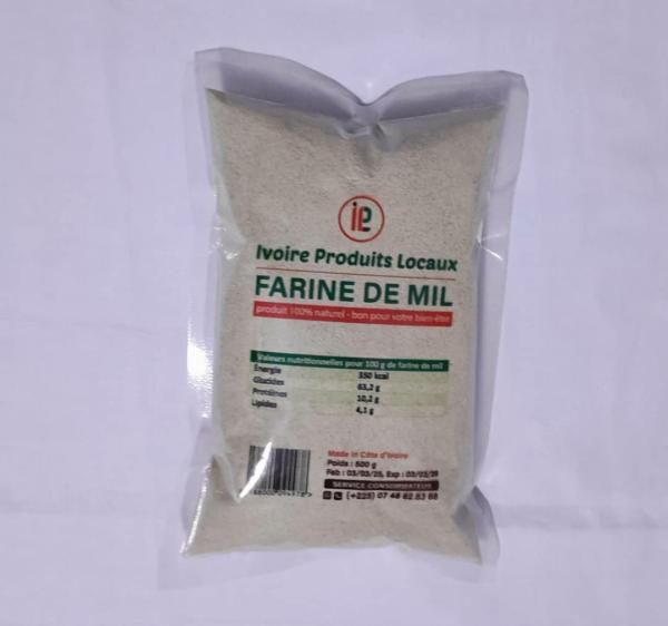  Farine De Mil De Haute Qualite - céréales nous vous proposons notre farine de mil. nous vous garantissons une qualité irréprochable,  une hygiène de fabrication appropriée et un goût irrésistible. notre produit est très facile à préparer et à transporter. passez votre comma