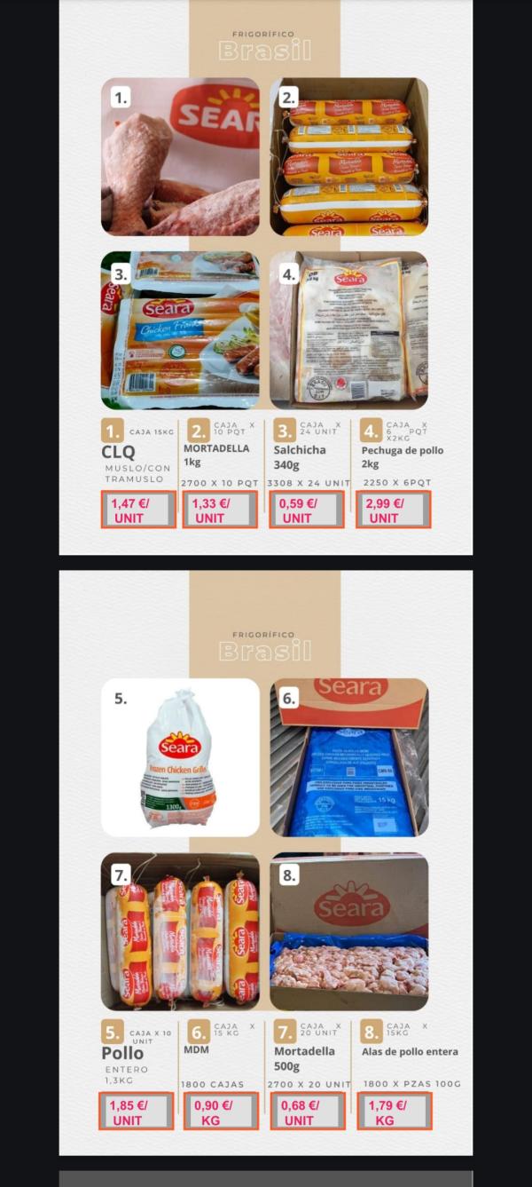  Poulet En Grandes Quantités (moins De 2€/kg) - viandes et oeufs bonjour,  --notre volaille du brésil vient du plus grand exportateur du pays.--nous proposons des tarifs compétitifs,  et--préférentiels pour les commandes de conteneurs,  notamment ---- poulet entier de 1, 3kg à partir de 1, 85 € --- boîtes de 15 kg de cuisses de