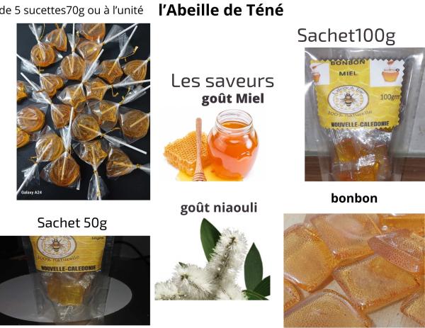  Bonbons Dure Au Miel Et Niaouli - produits sucrés bonbons au pure miel de nouvelle cal&eacute;donie et niaouli minimum 1 palette( 125 cartons de 24 sachets ) 3000 sachets= 300kl