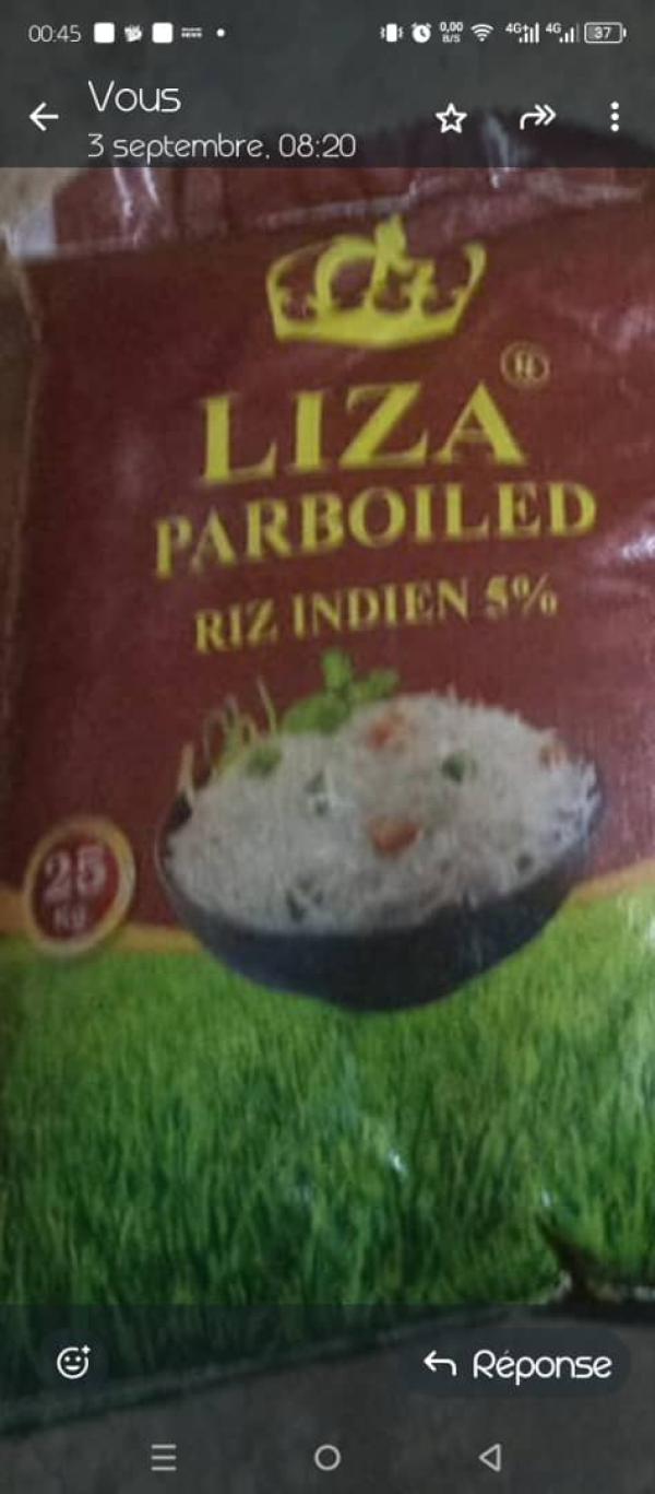  Riz Parboiled Indien 5% Brisure - féculents nous disposons actuellement en grande quantit&eacute; du #riz #parboiled #indien 5% #brisure au prix de 310 000 fcfa la #tonne &agrave; lom&eacute;.