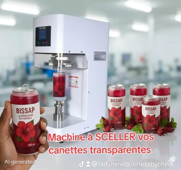  Canettes Et Machine Sceller - matériels machines vous produisez des jus de fruits naturels ?--chers brasseurs,  les canettes plastiques transparentes font la vedette actuellement pour conditionner les boissons fraichement produites.--contactez-nous via watsap maintenant pour vous procurer donc vos canettes et la machine &agrave; les sceller afin de