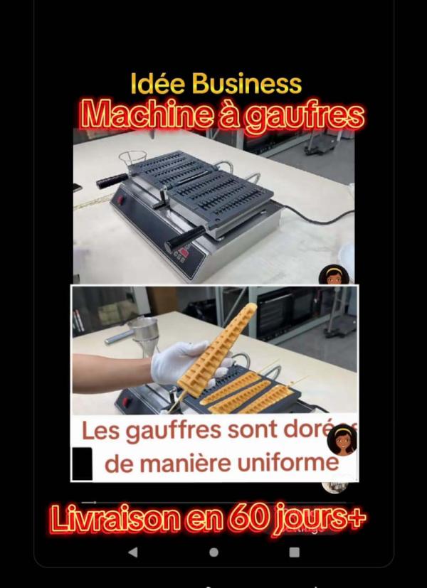  Machine Gaufres-idée Business - matériels machines vous pouvez produire jusqu'&agrave; une centaine de gaufres par jour avec cette machine. avec deux ou trois machines du genre vous augmenterez vos gains journaliers. la p&eacute;riode des fetes est bien propice pour faire beaucoup de ventes et gagner gro$$$. revenus assur&eacute;s autant que vous