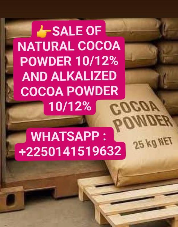  Sale Of Cocoa Powder 10/12 - coffee cocoa tea sale of natural cocoa powder 10/12%  sale of alkalized cocoa powder 10/12% vente de poudre de cacao naturelle 10/12 %  vente de poudre de cacao alcalinis&eacute;e 10/12 % whatsapp 