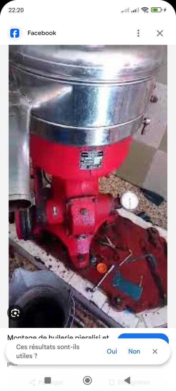  Piece De Rechange De Séparation De Huilerie - matériels machines je cherche l axe et la corogne de s&eacute;parateur peiralisi simple manuel un ancien s&eacute;parateur avec moteur en arri&egrave;re et poli avec curoi