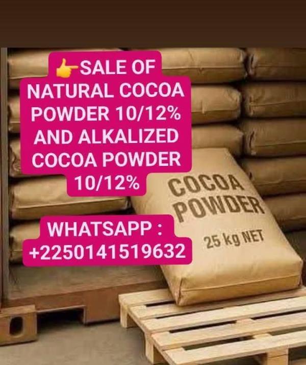  Sale Of Natural And Alkaliezd Cocoa Powder - café cacao thé sale of natural cocoa powder 10/12% sale of alkalized cocoa powder 10/12% vente de poudre de cacao naturelle 10/12 % vente de poudre de cacao alcalinis&eacute;e 10/12 % 