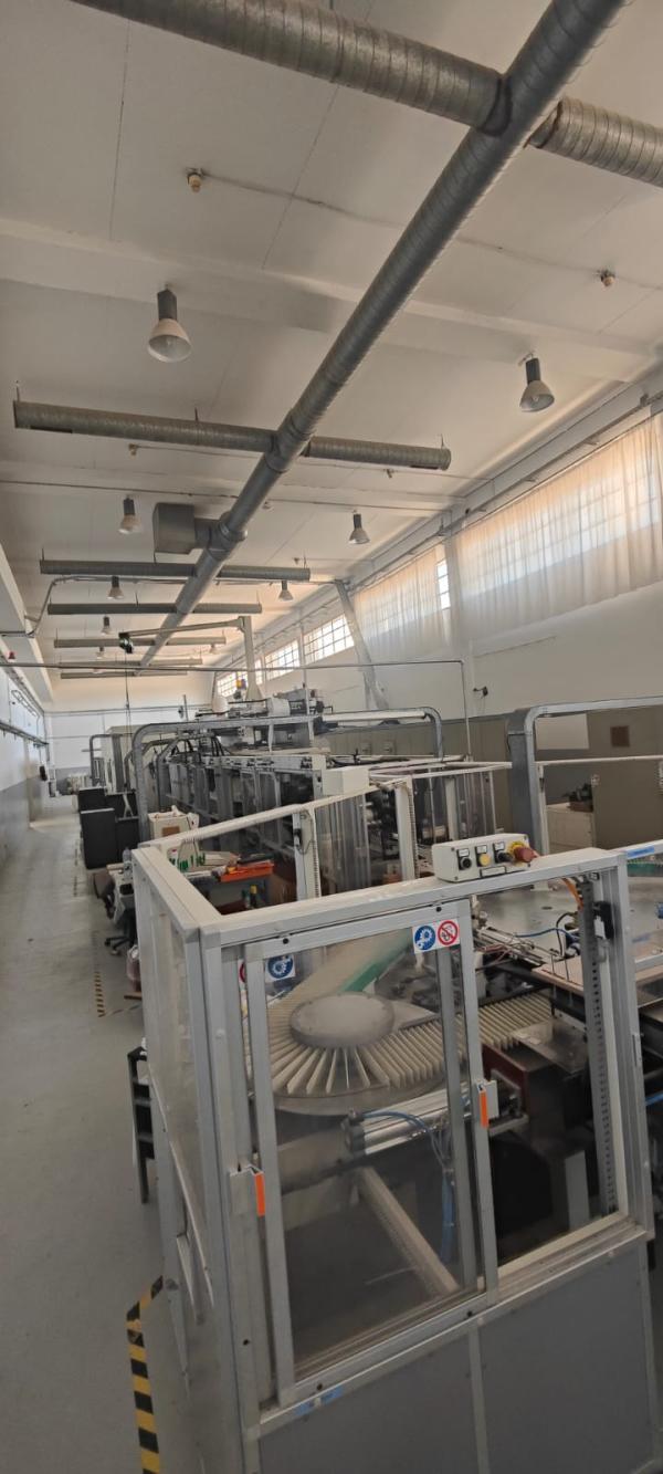  Gdm Baby Bb333 - matériels machines num&eacute;ro de s&eacute;rie a0.b.b.00.0561m1 capacit&eacute; 320 couches par minute vitesse de bande lin&eacute;aire 160 m/min tailles 5 tailles (mini midi maxi junior xlarge) consommation d'&eacute;nergie 250 kw ann&eacute;e de fabrication 2003 information &eacute;lectrique pl