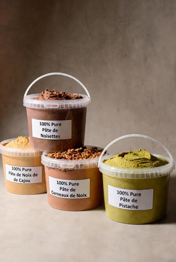  Pâte De Noisette, Pistache, Cajou, Noix. - fruits secs et graines grillées nous produisons en r&eacute;publique tch&egrave;que des p&acirc;tes 100% noisettes pistaches cerneaux de noix et noix de cajou. seaux de 10 kg. norme fssc 22000. tr&egrave;s belle qualit&eacute;. prix attractifs. les noix et noisettes sont process&eacute;s directement dans notre usine en ukr