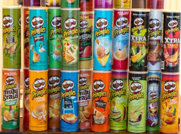 Pringles Potato Chips, All Flavours -  advertising new products all sizes and flavours of pringles chips. no artificial ingredients. no preservatives. bursting with flavor. pringles come in many flavors. standard flavours include pringles potato chips original pringles potato crisps multi grain farmhouse pringles potato crisps sour cream and onion pri