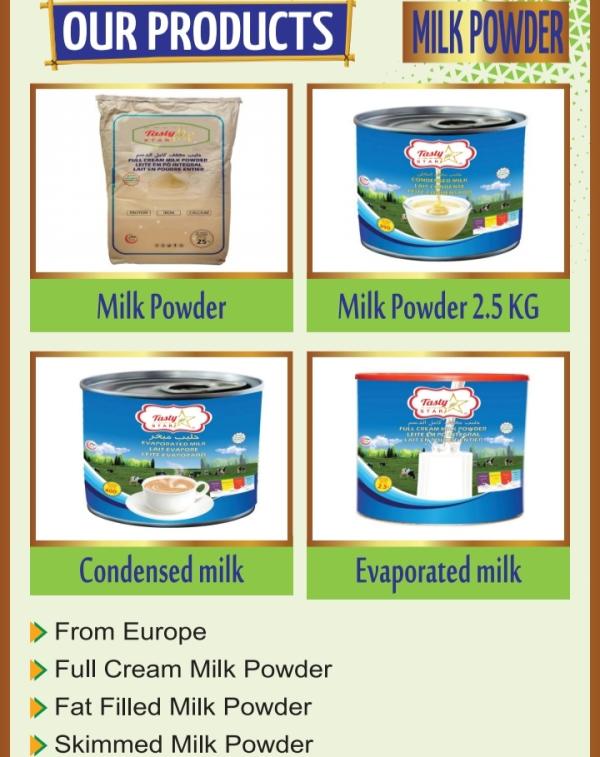  Milk Lait - lait et produits laitiers all type of milk available / tout type de lait disponible powder milk condensed evaporated etc / lait en poudre concentr&eacute; &eacute;vapor&eacute; etc worldwide delivery / livraison partout