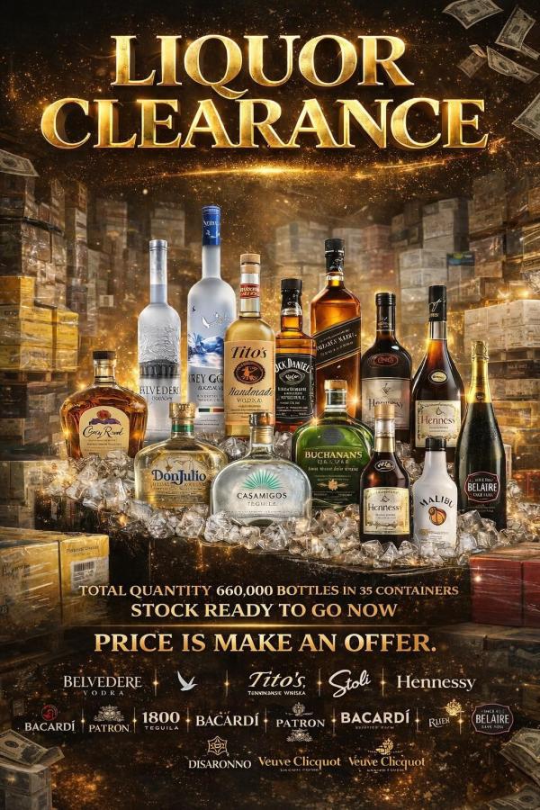  Déstockage D'alcool - boisson alcoolisée whiskey jack daniel tennessee old no. 7 24/200ml white rodney strong sauvignon blanc 12/750ml yellow tail chardonnay 12/750ml yellow tail shiraz 12/750ml yellow tail merlot 12/750ml yellow tail cabernet sauvignon 12/750ml sparkling chandon garden spritz 24/187ml antinori guado al tasso 6/7