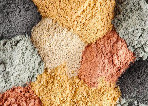  Argile Jaune, Blanche Verte Et Rouge - autres argiles rouge verte jaune et blanche pour les soins cosm&eacute;tiques. livraison partout dans le monde.