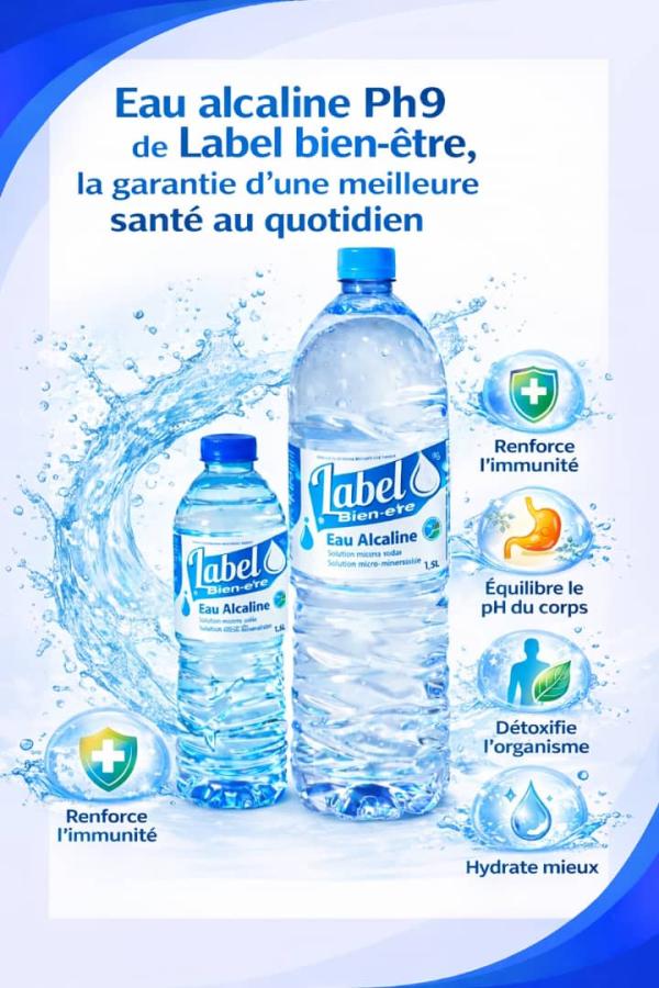  Eau Alcaline Ph Label Bien-être (1,5 L) - boissons non alcolisée eau alcaline naturelle premium disponible en quantit&eacute; illimit&eacute;e vous recherchez une eau alcaline de qualit&eacute; pour la distribution la revente ou la consommation familiale ? nous mettons &agrave; votre disposition l'eau alcaline label bien etre ph 9 une eau de haute qualit&eacu