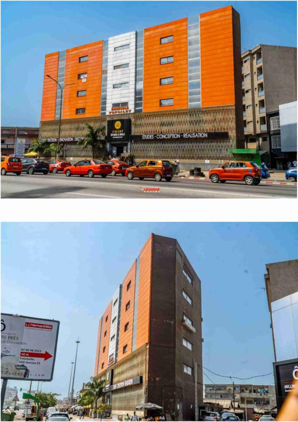  Vente D'immeuble Abidjan - autres l'immeuble est situ&eacute; &agrave; treichville ville en face du boulevard vge et fait face &eacute;galement &agrave; l'immeuble cacomiaf. l'immeuble n'est pas loin du plateau. c'est &agrave; dire &agrave; 10mn du plateau. l'immeuble est construit comme suit 1 sous sol rdc r+ 5. superficie 551 m2 2