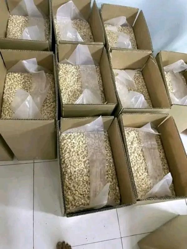  Geschälte Cashewkerne W320  /kg Nord - fruits secs et graines grillées geschälte cashewkerne w320   5  /kg   nord benin   großer lagerbestand cashewkerne (w320) aus nord benin premium qualität für den export. natur gut getrocknet handverlesen ungesalzen. preis 5  /kg (gestaffelte preise ab 500 kg) menge verfügbar von 500 kg bis 5 tonnen verpackung 