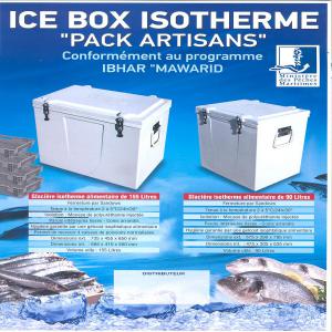  Ice Box Isotherme Conformément Au Programme Ibhar - equipement maritime construction ---■ glaci&egrave;re isotherme alimentaire de 155 litres--■ fermeture par sandows--■ tenue &agrave; la temp&eacute;rature 2 &agrave; 5&deg;c/24h/30&deg;--■ isolation - mousse de polyur&eacute;thanne inject&eacute;e--■ parois int&eacute;rieures lisses - coin
