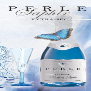  Nouveau Vin Mousseux Bleu, Idéal Pour Export - vins cette nouvelle boisson effervescente &agrave; base de vin est une agr&eacute;able surprise--- couleur bleue atypique et aromes de myrtilles.--un produit fun et premium id&eacute;al pour l'export