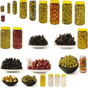  Olives, Cornichons, Mélanges. - conserve semi conserve fabricant espagnol de conserve d'olives,  cornichons,  piments,  mélanges,  câpres, ail,  chou-fleur,  carottes.