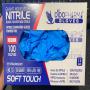 Gants Nitrile bleu sans poudre m&eacute;dicaux 