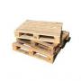 Vente de palettes en bois rouge et blanc