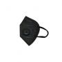 Masque de protection KN95 avec valve - noir/blanc